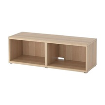 Ikea Bestå Tv Sehpası İskeleti, Ağartılmış Meşe Görünümlü, 120x40x38 Cm Ağartılmış Meşe Görünümlü-beyaz