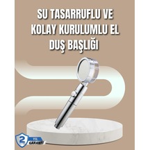 Hubrendy Tekno 360 Ayarlanabilir Çok Fonksiyonlu Duş Başlığı