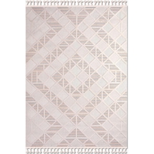 Bespoky Liza Geometrik Etnik Salon Halısı Makine Dokuma Krem - Ekru - 18506