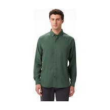 Nautica Erkek Yeşil Classic Fit Gömlek Düz W57232t Yeşil