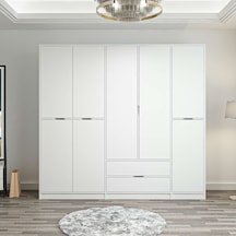 Elina 5 Kapaklı Dolap - Beyaz/beyaz Beyaz