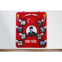 Atkp11 Atatürk Köşesi Panosu Zeminli Keçeden Eğitim Materyali