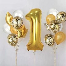 1 Yaş Balon Doğum Günü Süsleme Seti