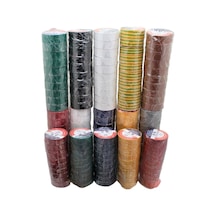 Globe Pvc Elektrik İzolasyon Bant "0.13x19x10yrds" 100' Lü 8 Renk 10 Paket Asorti Toplam 100 Adet