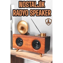 Çalar Radyo Müzik Kutusu Nostaljik Hoparlör Speaker 86003989