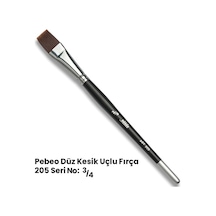Pebeo 205 Seri Düz Kesik Uçlu Fırça No 3-4