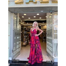 Elbise Empırme Katkat Evafashion Fuşya