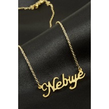 Nebiye İsimli Kolye Kişiye Özel Sarı