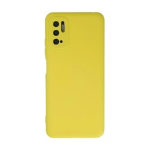 Xiaomi Redmi Note 10 5g Kılıf Nano İçi Kadife Silikon - Sarı 0.2M-Çok Renkli
