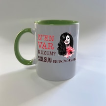 Nen Var Kuzum Baskılı Yeşil Mega Kupa