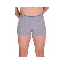 Likralı Erkek Büyük Beden Boxer Şort Gri 1097b Çok Renkli