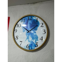 Model 9 Metal Duvar Saati 60 Cm Siyah