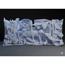 Picasso Guernica 3d Baskı Heykel Tarihi Sanat Eseri Minyatür Dekoratif Obje