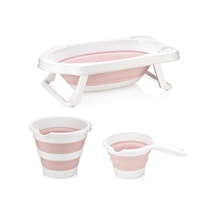 Hobby Life Katlanabilir Bebek Küvet Seti Pembe