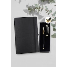 Trendmiya Siyah Defter & Siyah Dolma Kalem Genel