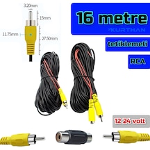 16 Metre Araç Kamerası Video Kablosu Tetiklemeli Rca Soket
