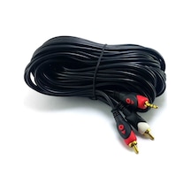 Electroon 2Rca 3.5Mm Stereo Kablo 5 Metre Gold