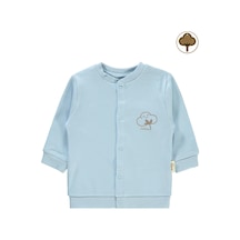 Civil Baby Bebek Organik Hırka 1-12 Ay Mavi