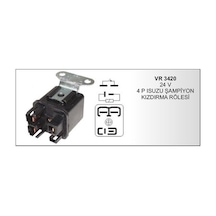 Isuzu Uyumlu 24V 4 Uçlu Kızdırma Öncesi Röle