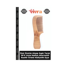 Özel Üretim Ahşap Saplı Tarak 20'li 14cm Hediye Alternatifi Kuaför Ürünü Hediyelik Eşya