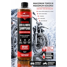 Akgüneş Motogaraj 1 Lt Konsantre Oto & Moto Şampuanı 30 Kat Sulandırılabilir Fırçasız Makine Uyumlu