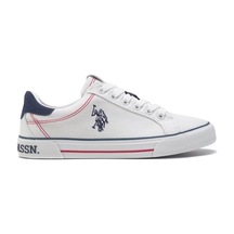U.S. Polo Assn. U.s Polo Assn. Rachel 5fx Beyaz Kadın Keten Sneaker Beyaz