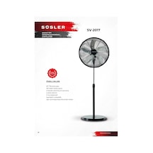 Süsler SV-2017 Sanayi Tipi Ayaklı Vantilatör