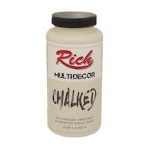 Rich Multi Decor Chalked Akrilik Boya 500Ml. 4574 Paris Gri