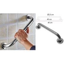 40 Cm. Paslanmaz Tutunma Barı, Tutamağı Wc Banyo, Küvet İçin 40 Santimetre - Tutamak 40cm krom