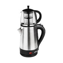 Cam Demlikli Elektrikli Çelik Çaycı Seti 1600w - 1.7lt - 0.7lt Stm-5836 5615