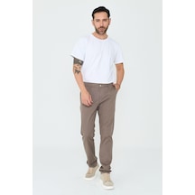 Vizon Regular Fit Erkek Chino Pantolon VİZON