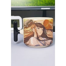 Fruits Basket Anime Baskılı Seramik Lüks Kupa 1 Adet T Şeklinde Özel Siyah Kulp Dalga Kulp V3t Çok Renkli