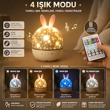 Çocuklar İçin 21 Filmli 8 Müzikli Hareketli Projektör Gece Lamba
