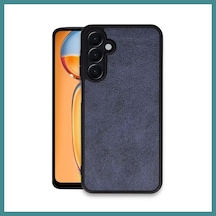 Trendexa Samsung Galaxy A35 5g Uyumlu Kılıf Aras Deri Kapak - Lacivert Mac