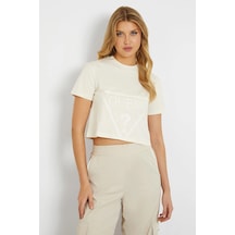 Guess Adele Aktif Boxy Fit Kadın T-shirt V2yı06k8hm0 Ekru Guess Adele Aktif Boxy Fit Kadın T-shirt V2yı06k8hm0 Ekru