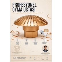 Tungsten Ahşap Oyma Ve Şekillendirme Diski 50mm Avuç Taşlama Törpüsü + M14 Aparat 723602