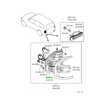 Mitsubishi Pajero 2003-2006 Stop Lambası Sol Üst V7 Oem No: Mn117801