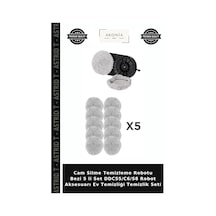 Cam Silme Temizleme Robotu Bezi 5 Li Set Ddc55/c6/s8 Robot Aksesuarı Ev Temizliği Temizlik Seti