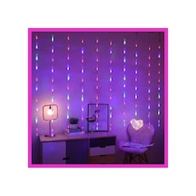 3 Metre 150cm 10 Saçaklı Yağmur Led Işık Perdesi Eklemeli Yılbaşı Süsü/hediyelik Rgb