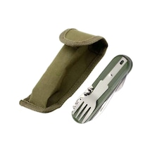 Sones Sy-ft008 7'si 1 Arada Çok İşlevli Açık Hava Kamp Taşınabilir Katlanır Sofra Takımı Kombinasyonu Yeşil