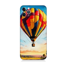 Apple Uyumlu iPhone 11 Pro Gökyüzünde Renkli Balon Desenli Silikon Kılıf Çok Renkli