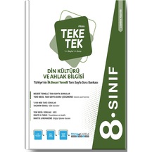 8. Sınıf Din Kültürü ve Ahlak Bilgisi Teke Tek Soru Bankası- Pruva Akademi