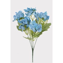 Yapay Küçük Islak Ortanca Demeti 32 Cm Mavi