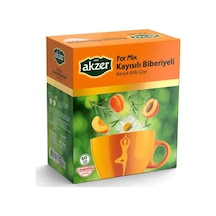 Akzer FormMix Biberiyeli Kayısılı Karışık Bitki Süzen Poşet Çay 60 x 1.5 G