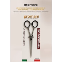 Professional Line Hair Scissors 6 - Siyah Detaylı Saç Kesim Makası