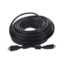 Fully G-507fs Plastik Düz Siyah 20 Metre Gold Poşetli Hdmı Kablo