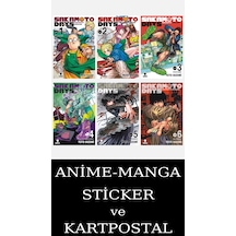 Sakamoto Days 1-2-3-4-5-6 Manga Seti 6 Kitap / Anime-manga Sticker Ve Kartpostal