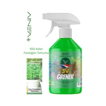 3v Grener 500 Ml Bitki Besini + 100 Adet Fesleğen Tohumu Yoğun Aroma & Yeşil Yapraklar 2
