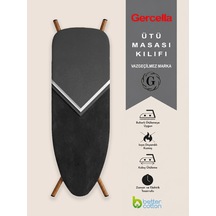 Hediyeli Symbol Ütü Masası Kılıfı Bezi Örtüsü Antrasit-gri