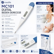 Mesilife Mc101 Dijital Ateş Ölçer Hassas Ölçüm Özellikli Dijital Derece Ağız, Koltuk Altı Ve Rektal Kullanım Ateş Ölçer